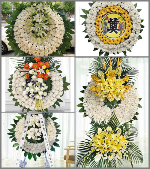 湖北黄冈市黄梅县蔡山镇王墩寨村花圈速递